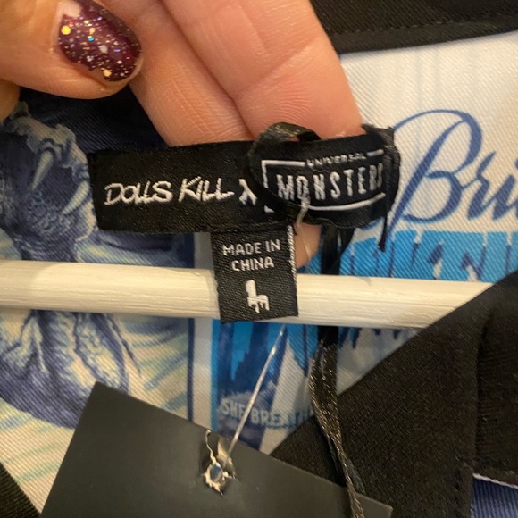 SOLD ON POP Dolls Kill X Universal Monsters Shirt button up - Picture 3 of 10